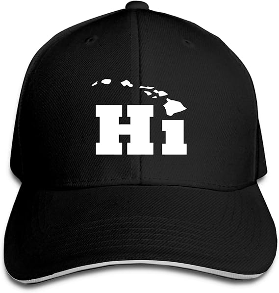 Hawaiian Islands Tribal Hi Hawaii Baseball Cap Man's Sandwich Cap
