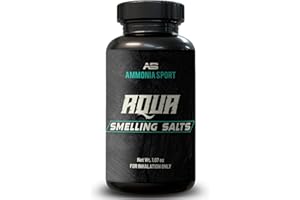 Smelling Salts - Aqua - Pre-Activated Salt with Hundreds of Uses Per Bottle - AmmoniaSport