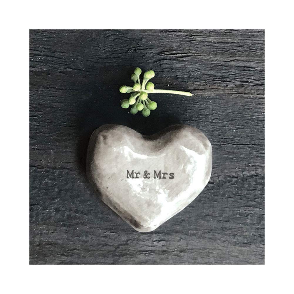 East of India Heart Token - Mr & Mrs