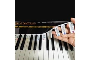 Removable Piano Keyboard Note Labels, Piano Notes Guide for Beginner? Piano Key Music Notes Letter Label?88-key full-size? Ma