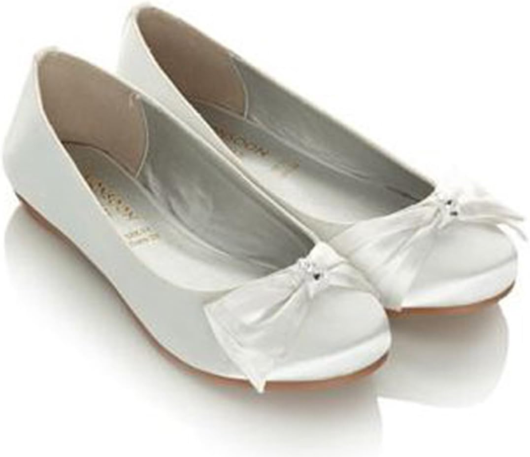 Monsoon Girls Bow Ballerina Shoes