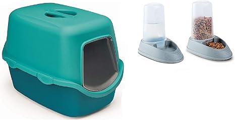 Bps Pet Shop Litiere Chat Ferme Litiere Fermee Litiere Pour Chats Chat Shuttle Hygiene Et Toilettage Litiere Chat Non Sale Couleur Aleatoire 54 X 39 X 39 Cm Amazon Fr Animalerie