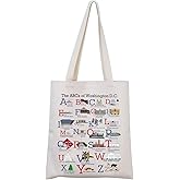 MNIGIU Washington DC Alphabets Tote Bag Washington DC Souvenir Gift Washington DC Welcome Bag
