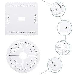 EXCEART 2pcs Kumihimo Beading Cord Disc Disk Round