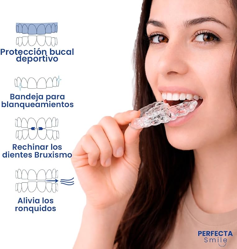 Perfeita Smile 10 Talas Moldáveis para Bruxismo Protetor Dentário com Caixa.
