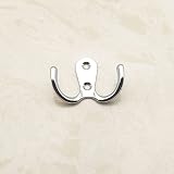Yesmin 4 Pcs Double Prong Coat Hooks Gold 40mm 54mm With 8 Screws view 4