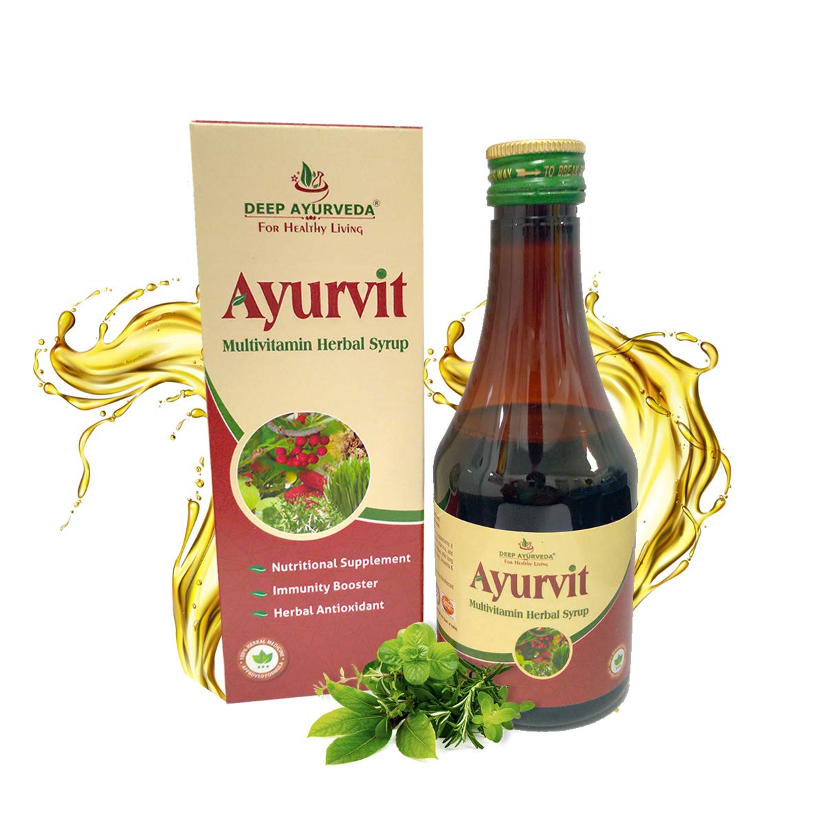 Buy Deep Ayurveda Ayurvit Multivitamin Syrup 200 ml Pack of 1