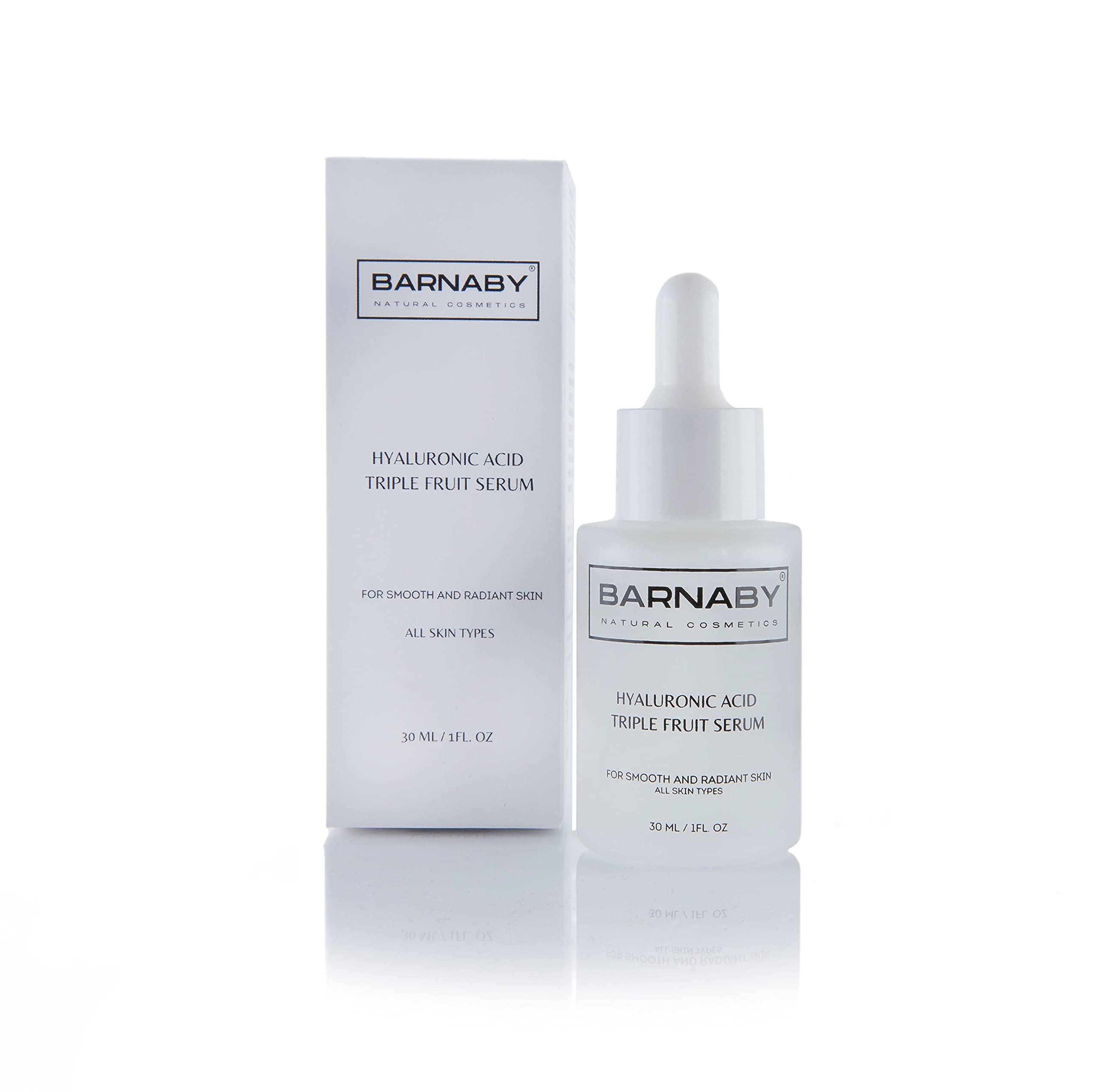 Hyaluronic Acid Triple Fruit Serum | Luxury Pure Hyaluronic Acid Face Serum with Vitamin B5, Anti-Aging, Prevent Wrinkles, Spots, Acne and Blemishes from Barnaby Skincare