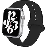 RYB Compatible with Apple Watch Bands Series SE 7 6 5 4 3 2 1 for Women and Men, Soft Silicone Replacement Strap…
