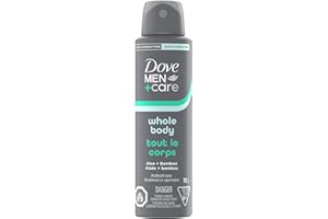 Dove Men+Care Deodorant Spray Whole Body Aloe + Bamboo Aluminum-Free, 113g