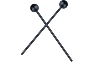 Timber Drum Co. Percussion Bell Mallets for Elementary Students — MADE IN U.S.A. — Sticks for Glockenspiel, Xylophone, Blocks — 8" Hard Poly