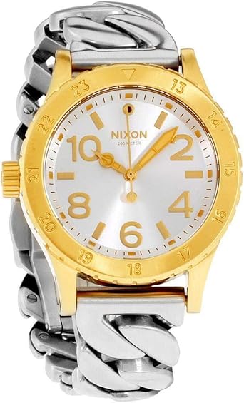 NIXON Reloj Analógico para Mujer de Cuarzo con Correa en Acero Inoxidable A410-2281-00