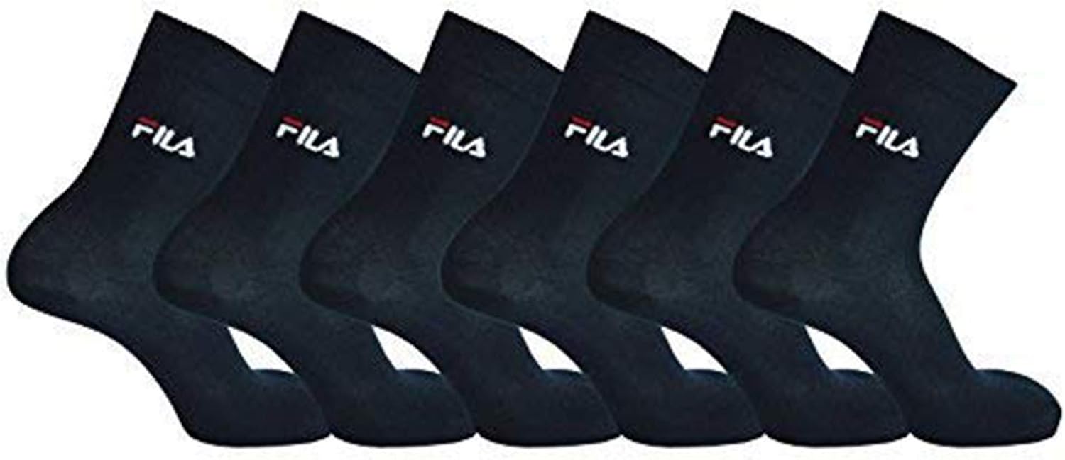 Fila, 6 pairs of STREET stretch cotton short socks. Amazon.co.uk Clothing