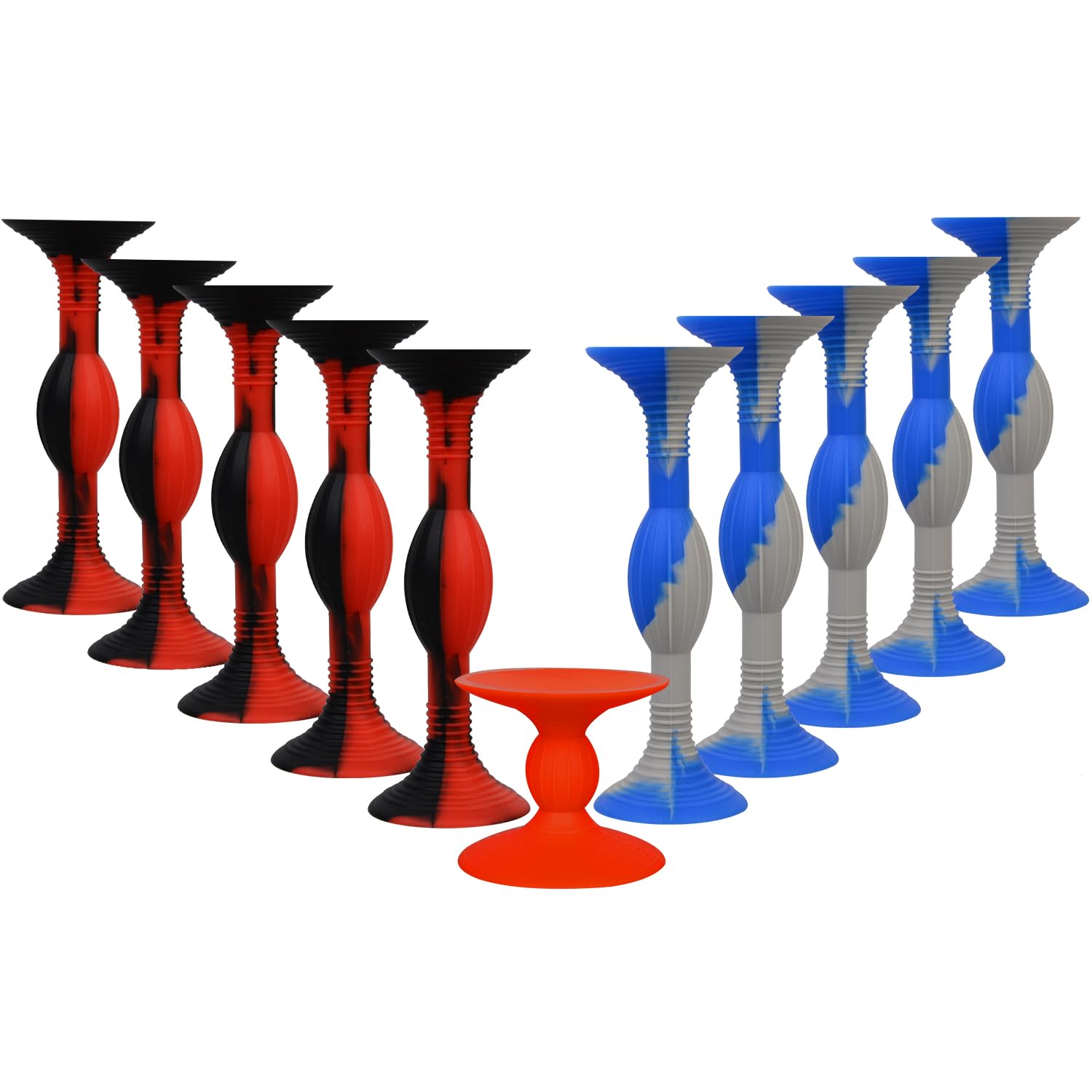 HugOutdoor 10Pcs Colour Suction Cup Darts (11 CM Large Size) Silicone Sucker Soft Dart Kids Sticky Toy Indoor and Outdoor Sports Throwing Games (Style A) — image 1