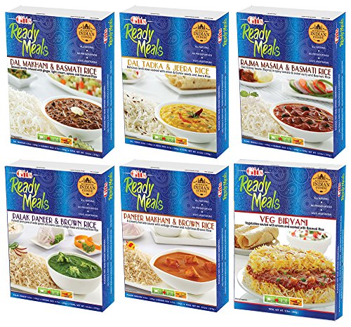 Gits Ready Meals Palak Paneer & Brown Rice, 13.20 oz - Thumbnail 2