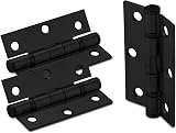 XFORT 3 Inch Matt Black Ball Bearing Hinges 40kg Steel Door Hinge 1.5 Pairs view 8