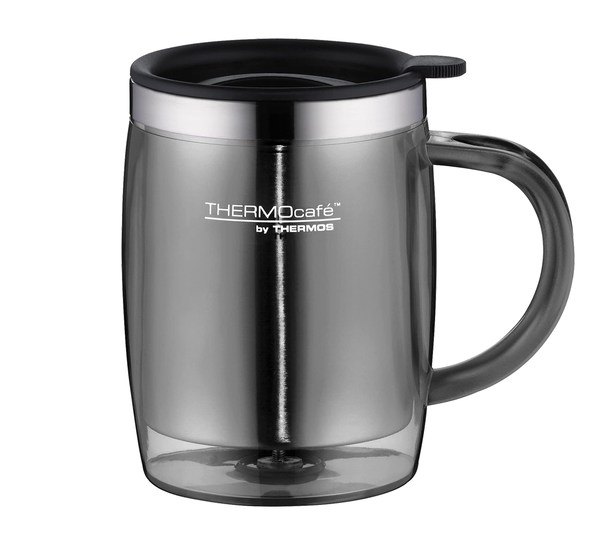 Thermos Thermo Cafe by 4059.235.045 Cup 0.35 Litre Desktop Mug, Plastic (Grey)