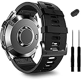 ZPJPPLX 22mm Quickfit Band Compatible with Garmin Fenix 8/7/6 epix Pro,Silicone Wrist Strap for Fenix E/5 Plus/5/tactix quatix 8 7 pro/Forerunner 970/965/955/Descent G2 G1/Approach S70/S62/S60 47mm
