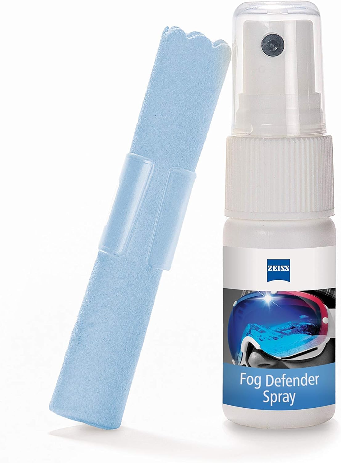 ZEISS Fog Defender System Anti-Fog Spray for Glasses – 1 Spray Bottle and 1 Microfiber Cloth