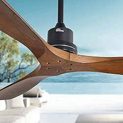 Sofucor Ceiling Fan no Lights, 52 Inch Low Profile