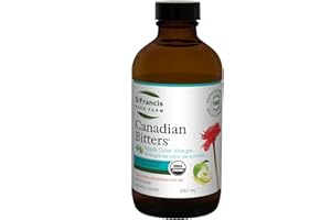 ST FRANCIS HERB FARM Canadian Bitters® with Apple-Cider Vinegar (250ml) Certified Organic, Gluten Free, GMO Free, Vegetarian,