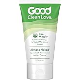 Good Clean Love Almost Naked Personal Lubricant, Organic Water-Based Lube with Aloe Vera, Safe for Toys & Condoms, Intimate W