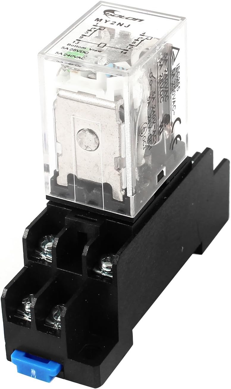 Sourcingmap MY2NJ 24V DC Coil Voltage General Purpose Power Relay 8Pin w Socket - Image 5