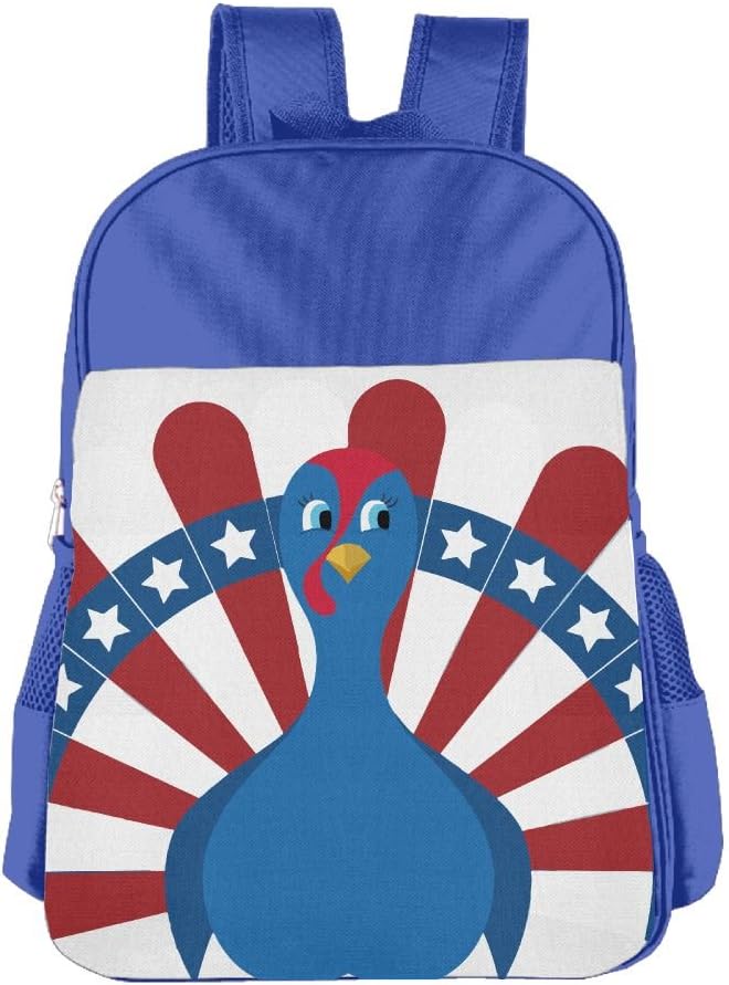 MingDe YY Celebration Cartoon Turkey Bird In Colors Flag Kids School Bag Boys Girls Backpack