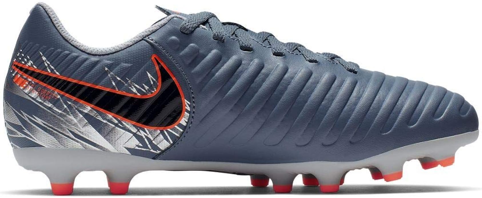 blue and black cleats