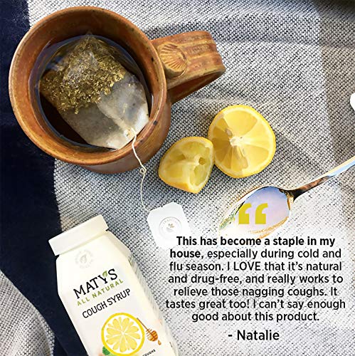 Maty's All Natural Cough Syrup 6 fl oz, Made with Immune Boosting Buckwheat Honey