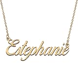 HUAN XUN Customized Custom Simple Any Name Necklace