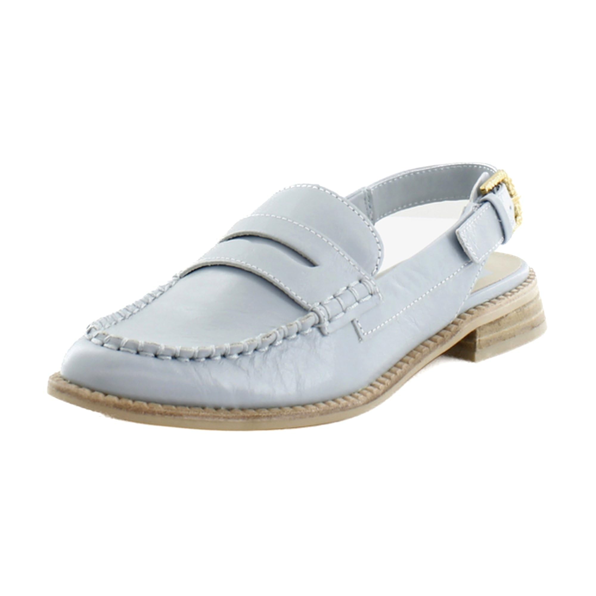 Dolce Vita Women’s Hardi Loafer, Sky Blue Crinkle Patent, 7