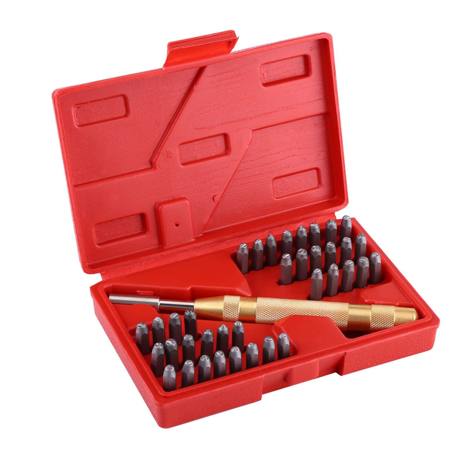 Estink Letter and Number Metal Strike Set, 38 Pieces, 4mm and 2mm Letters, 10mm Numbers