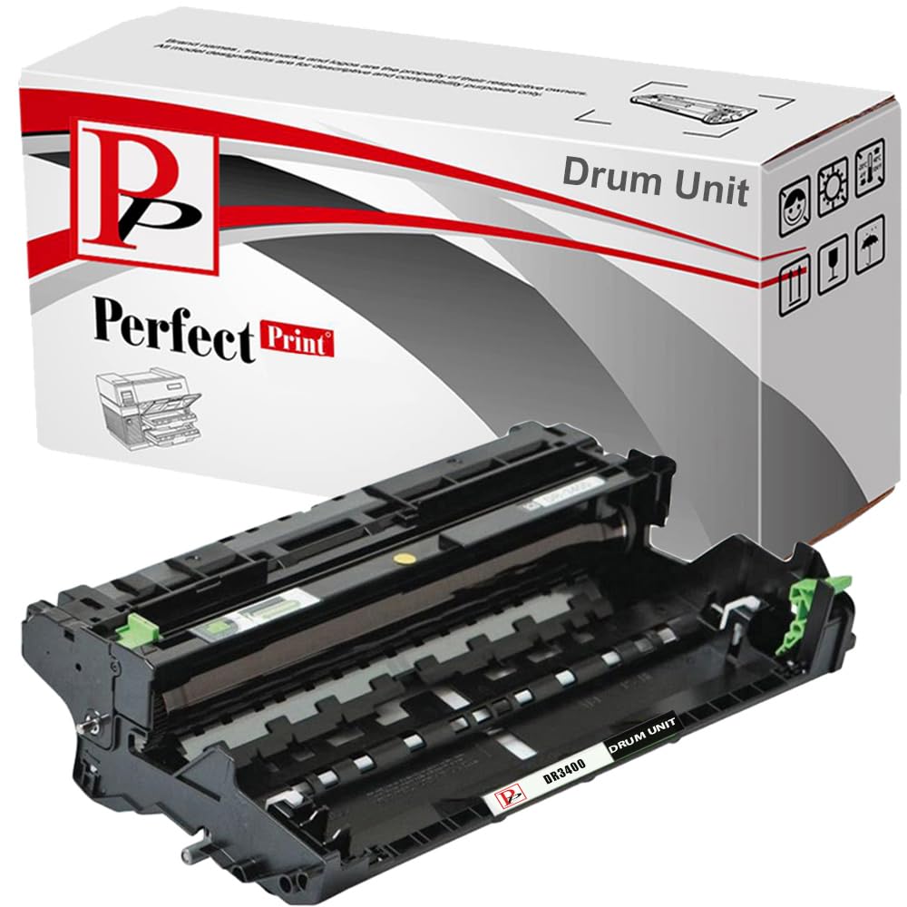 PerfectPrint Drum Unit For Printer, Compatible With Brother DCP-L5500DN L6600DW HL-L5000D L5100DN L5100DNT L5200DW L5200DWT L6300DW L6300DWT L6400DW MFC-L5700DN L6800DWT DR3400 ( Black)