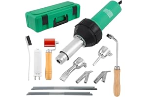 Iglobalbuy Professional 110V 1600W Plastic Hot Air Welding Gun Hot Air Plastic Welder Torch Plastic Welding Gun Welder Pistol