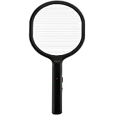 Faicuk Bug Zapper Racket, Electric Fly Swatter, Black | Battery-Powered, Single-Layer Grid, For Large Insects - Wasps, Bees, Horse-Flies, Moths, Indoor Outdoor