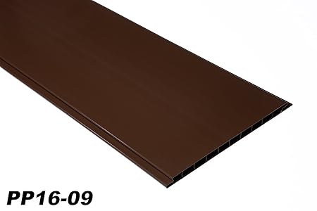 1 m² PVC Paneele Profilbretter Platten Wandverkleidung 200x16cm, PP16-09 braun