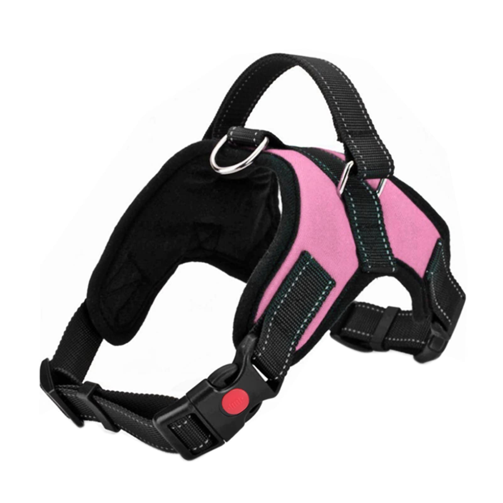 FYY Dog Harness No Pull, Breathable Adjustable Pet Vest, Reflective Oxford Easy Control Dog Harness with Sturdy Handle for Small Medium Large Dogs S-Pink — image 1