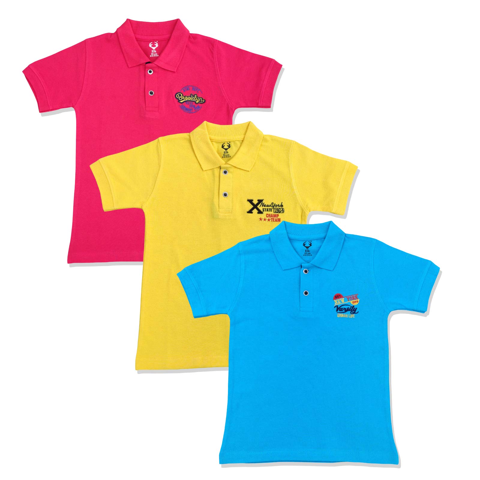 collar t shirt pack of 3