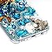 S8 Plus Case,Samsung Galaxy S8 Plus Case 3D Handmade Bling Blue Diamonds Beautiful Mermaid Sea Shells Shiny Sparkle Rhinestone Gems Crystal Clear Full Body Protection Hard PC Cover by Mavis's Diary
