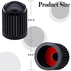 MEAJOO 100PCS Tire Valve Stem Caps, Corrosion