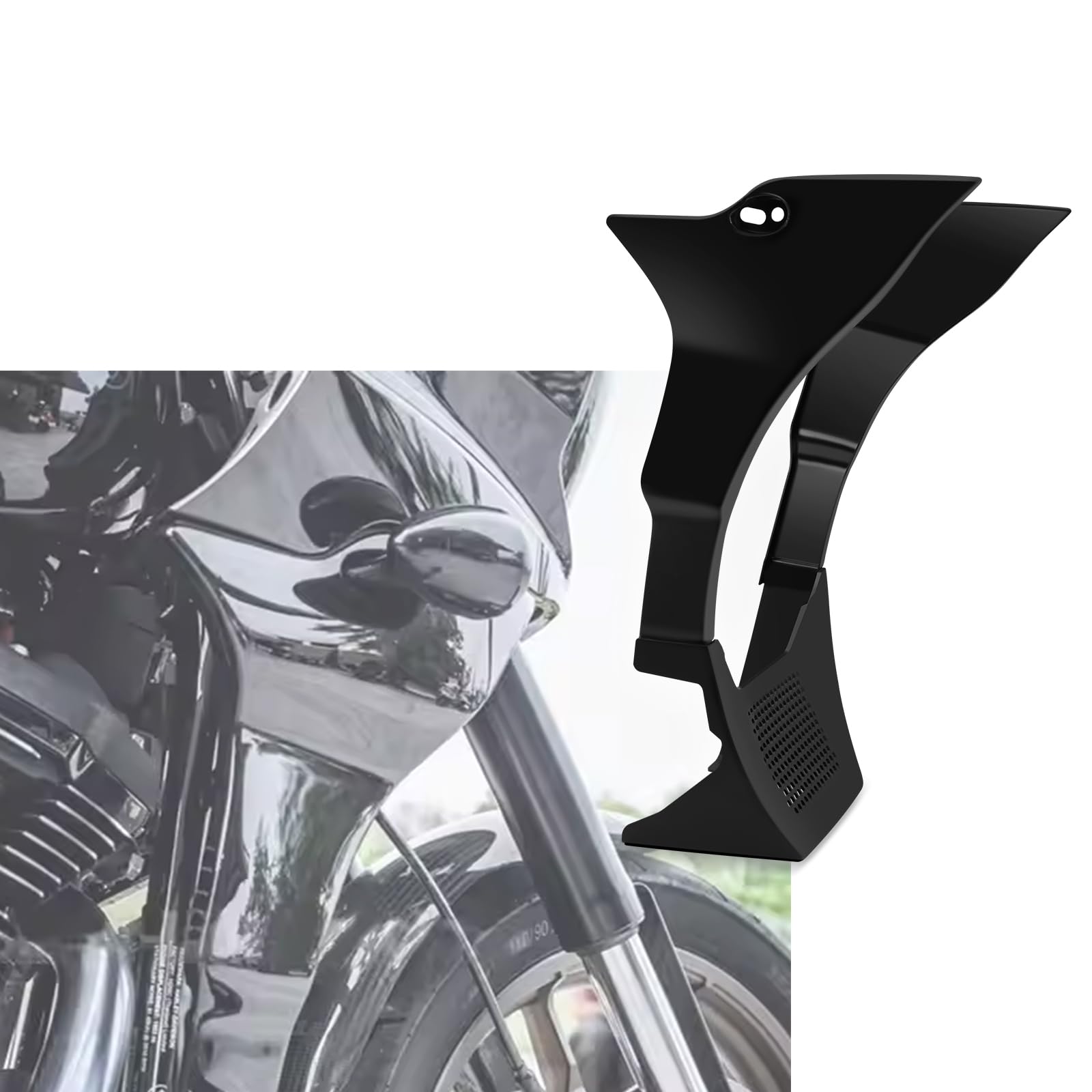 Photo 1 of ***MISSING PARTS***
FOR Softail Lowrider ST FXLRST 2022-2024 Motorcycle Gloss Black Chin Spoiler Fairing