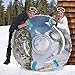 Pipeline SNO Snow Leopard 3D MEGA Inflatable 2 Person Snow Tube with 4 Grip Handles, 48” Inch Diameter
