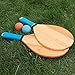 HOLYKING Wooden Beach Paddle Ball Set - Tennis Racket Outdoor Sport Games