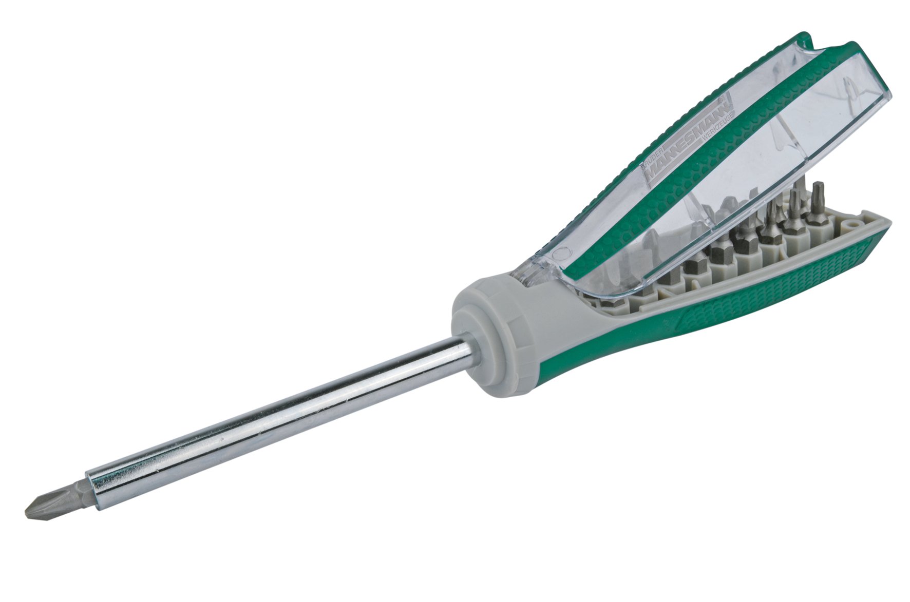 Mannesmann M29840 Bit Screwdriver with 18 Bits