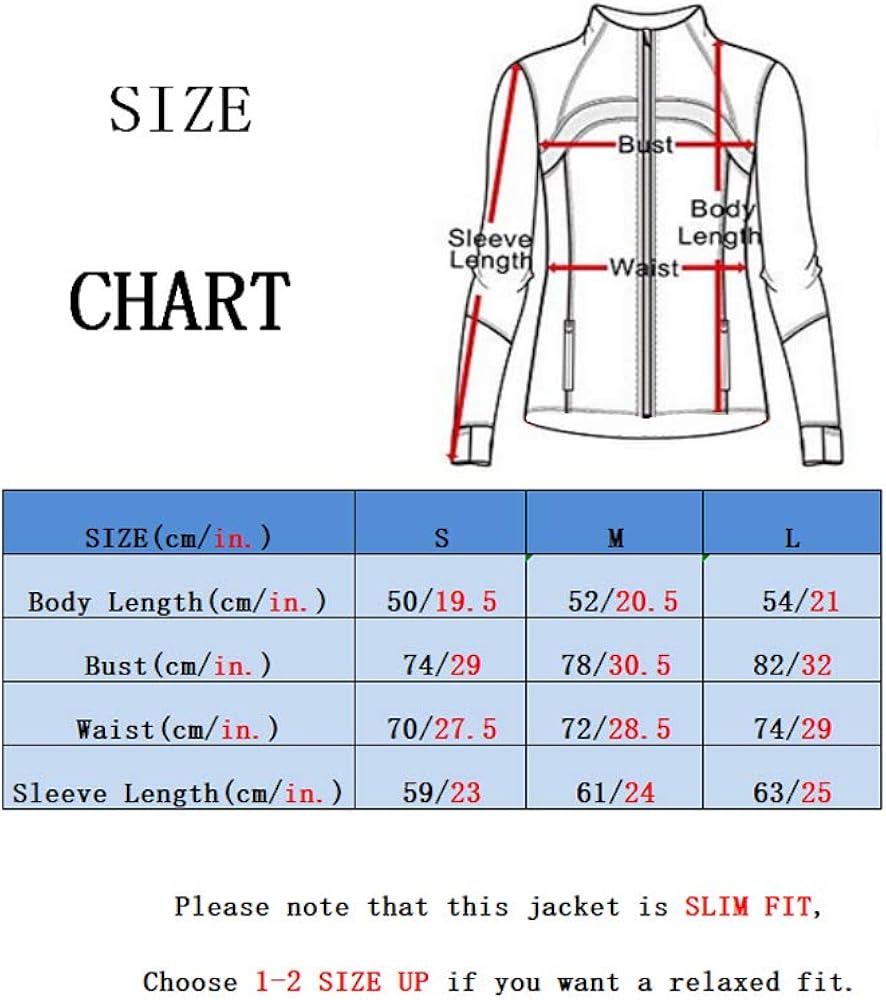 Specific Heart Women’s Stretchy Workout Lightweight, Full Zip Running Track Jacket: Clothing