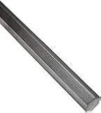 12L14 Steel Hex Bar, Unpolished (Mill) Finish, Standard Tolerance, Inch, ASTM A108