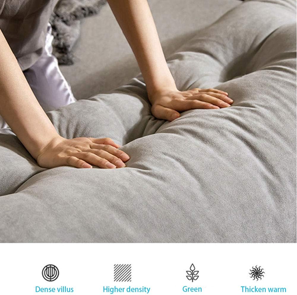 Bed Rest Large Reading Pillow Lumbar Cushion， Large Headboard Backrest Support Pillow Cushion Reading Soft Pillow for Reading in Bed Sofa with Removable Cover 59 Inches (Gray): Kitchen & Dining