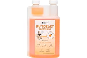Liquified RV Toilet Treatment - Black Holding Tank Digester - Odor Eliminator - Orange Scent - Matts RV Reviews (Orange, 32oz)