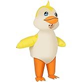 NISUNS Duck Costume Inflatable Costume for Adult & Kids Funny Halloween Costumes Blow up Cosplay